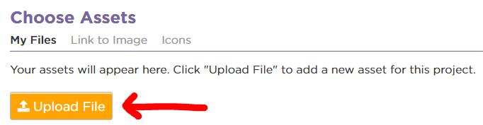 upload a file screenshot